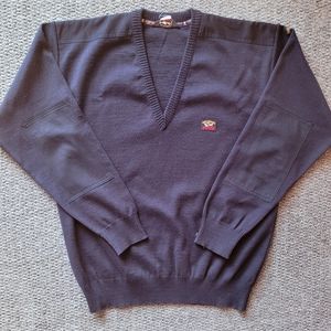 Paul & Shark yachting sweatshirt v-neck size L sweater long sleeve wool blend A